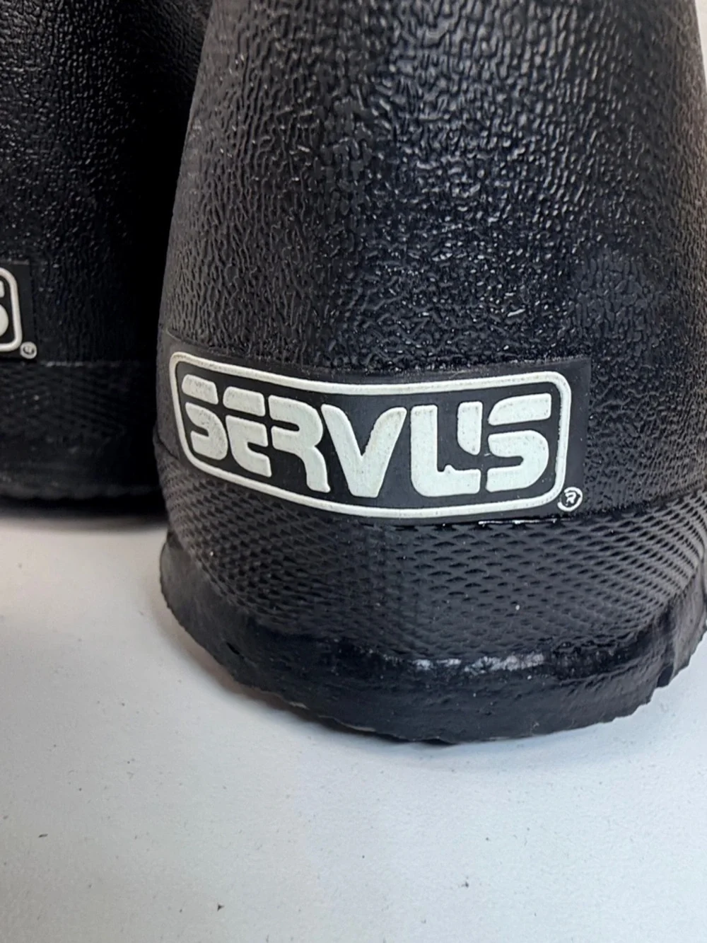 Servus Rubber Work Boots Mens 10 Black Waterproof Buckle Rain Boots